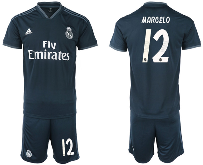 2018 19 Real Madrid 12 MARCELO Away Soccer Jersey