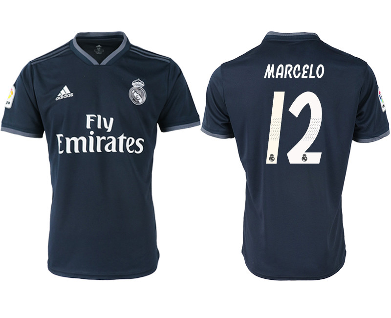 2018 19 Real Madrid 12 MARCELO Away Thailand Soccer Jersey