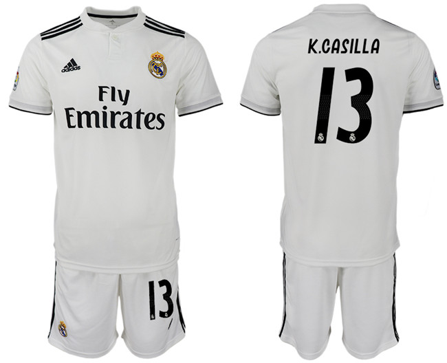 2018 19 Real Madrid 13 K.CASILLA Home Soccer Jersey