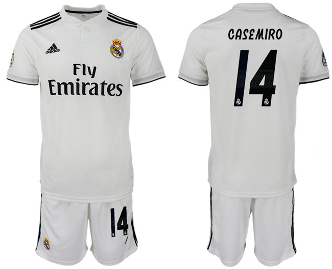 2018 19 Real Madrid 14 CASEMIRO Home Soccer Jersey