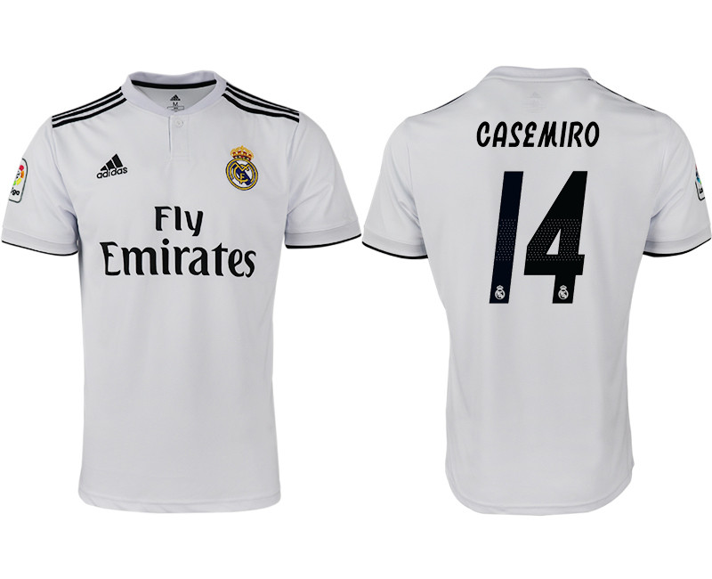 2018 19 Real Madrid 14 CASEMIRO Home Thailand Soccer Jersey