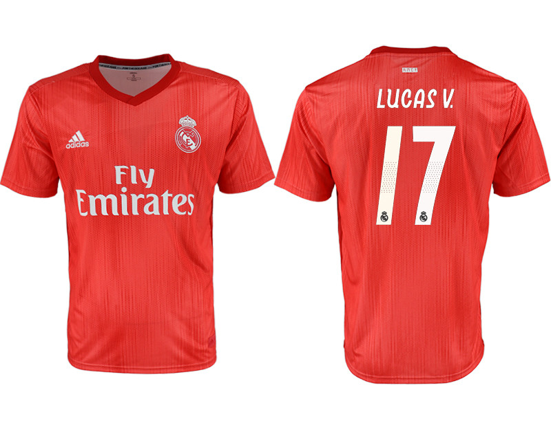 2018 19 Real Madrid 17 LUCAS V Third Away Thailand Soccer Jersey