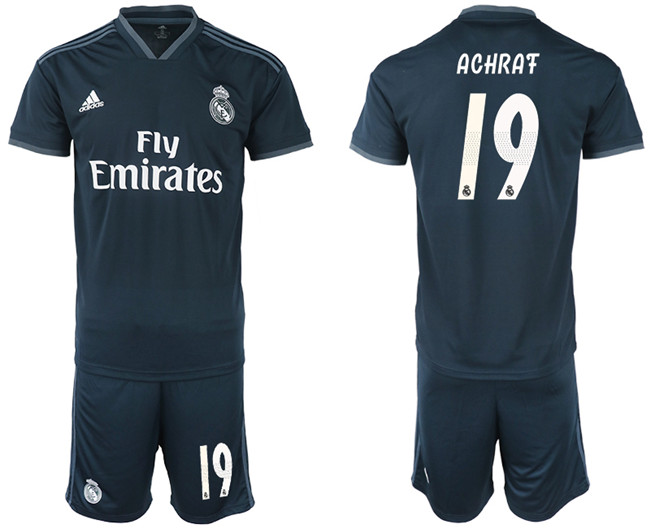 2018 19 Real Madrid 19 ACHRAF Away Soccer Jersey