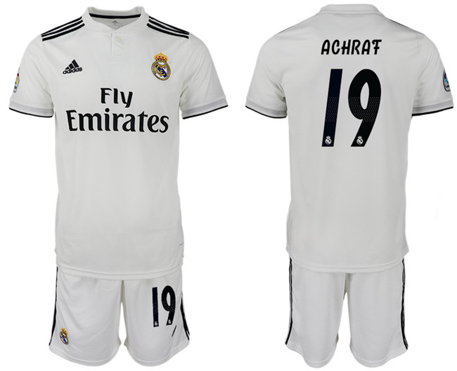 2018 19 Real Madrid 19 ACHRAF Home Soccer Jersey