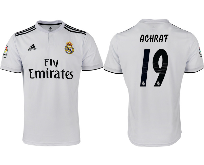 2018 19 Real Madrid 19 ACHRAF Home Thailand Soccer Jersey