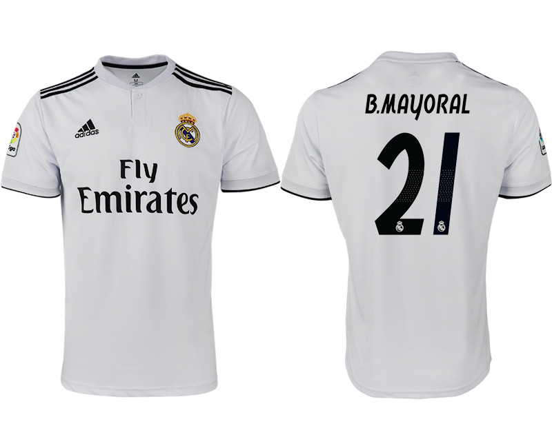 2018 19 Real Madrid 21 B.MAYORAL Home Thailand Soccer Jersey