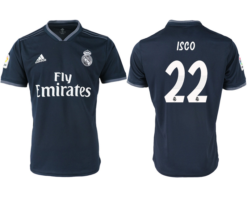 2018 19 Real Madrid 22 ISCO Away Thailand Soccer Jersey