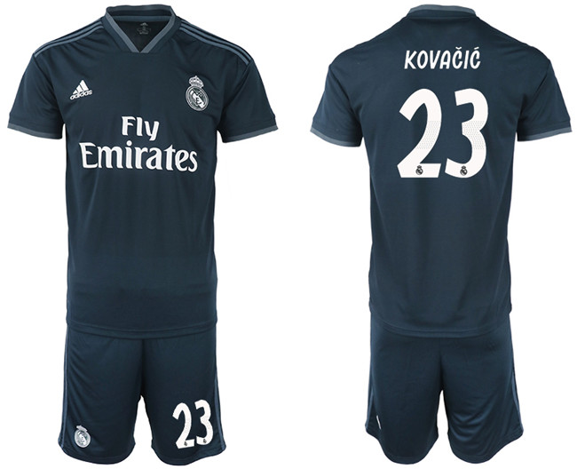 2018 19 Real Madrid 23 KOVACIC Away Soccer Jersey