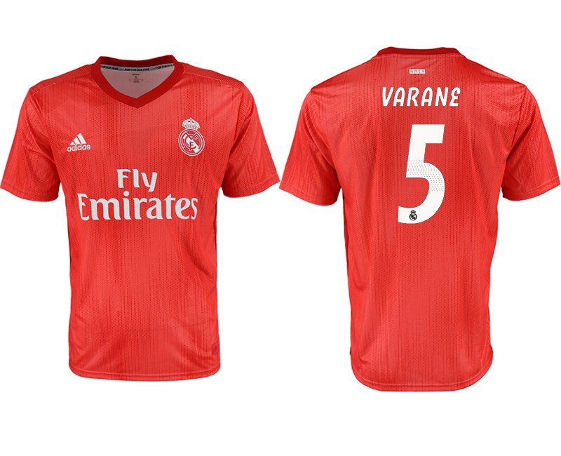 2018 19 Real Madrid 5 VARANE Third Away Thailand Soccer Jersey