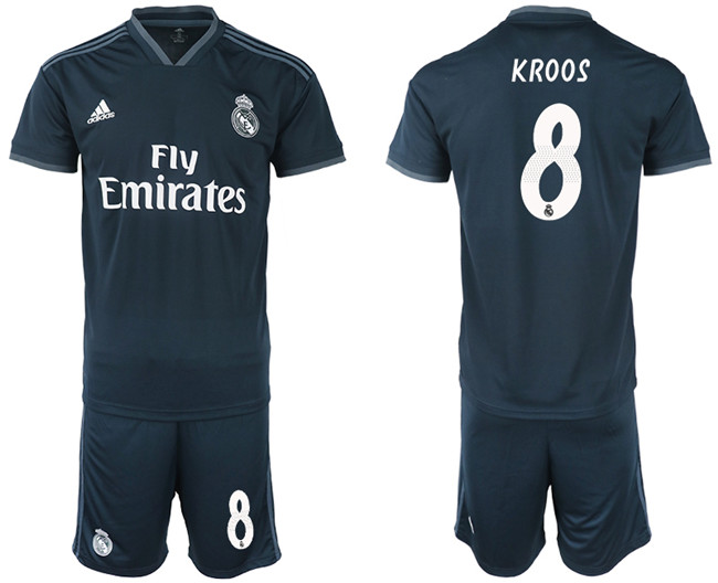 2018 19 Real Madrid 8 KROOS Away Soccer Jersey