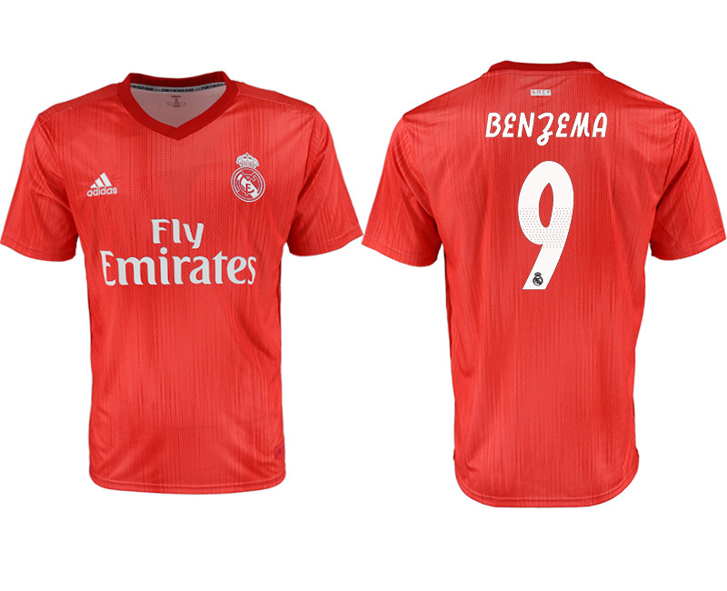 2018 19 Real Madrid 9 BENZEMA Third Away Thailand Soccer Jersey