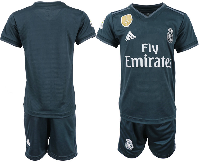 2018 19 Real Madrid Away Youth Soccer Jersey