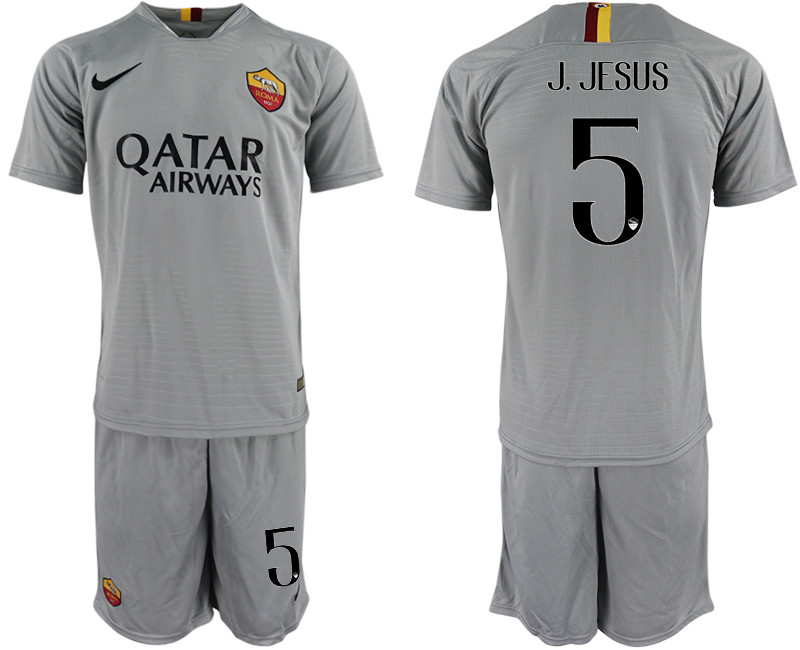 2018 19 Roma 5 J. JESUS Away Soccer Jersey