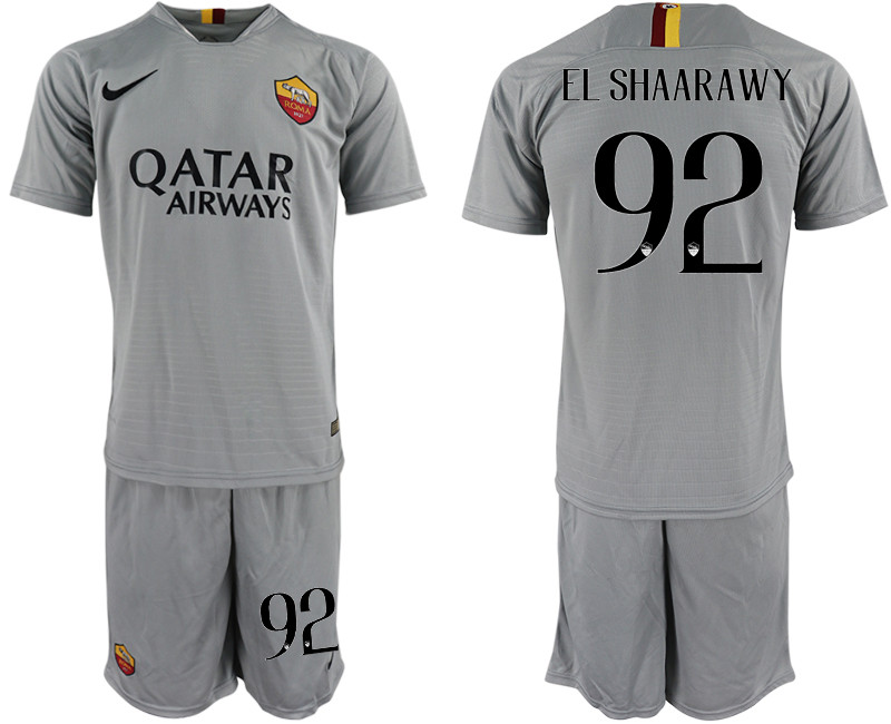 2018 19 Roma 92 EL SHAARAWY Away Soccer Jersey