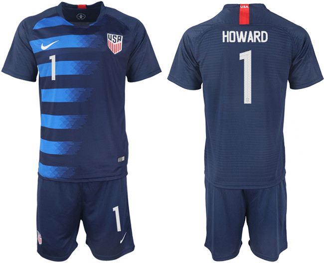 2018 19 USA 1 HOWARD Away Soccer Jersey