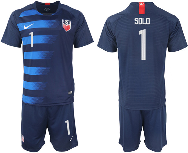 2018 19 USA 1 SOLO Away Soccer Jersey