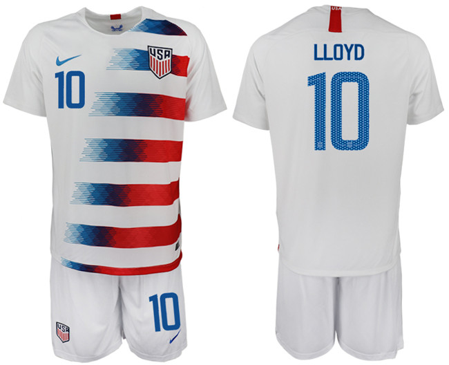 2018 19 USA 10 LLOYD Home Soccer Jersey