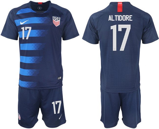 2018 19 USA 17 ALTIDORE Away Soccer Jersey