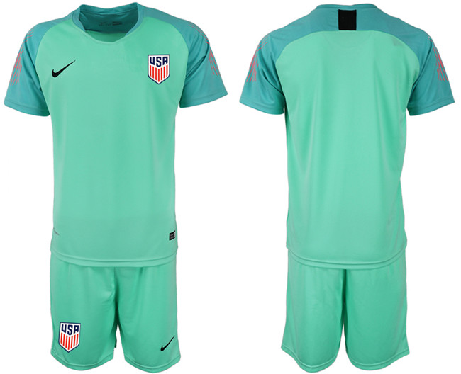 2018 19 USA Green Goalkeeper Soccer Jersey