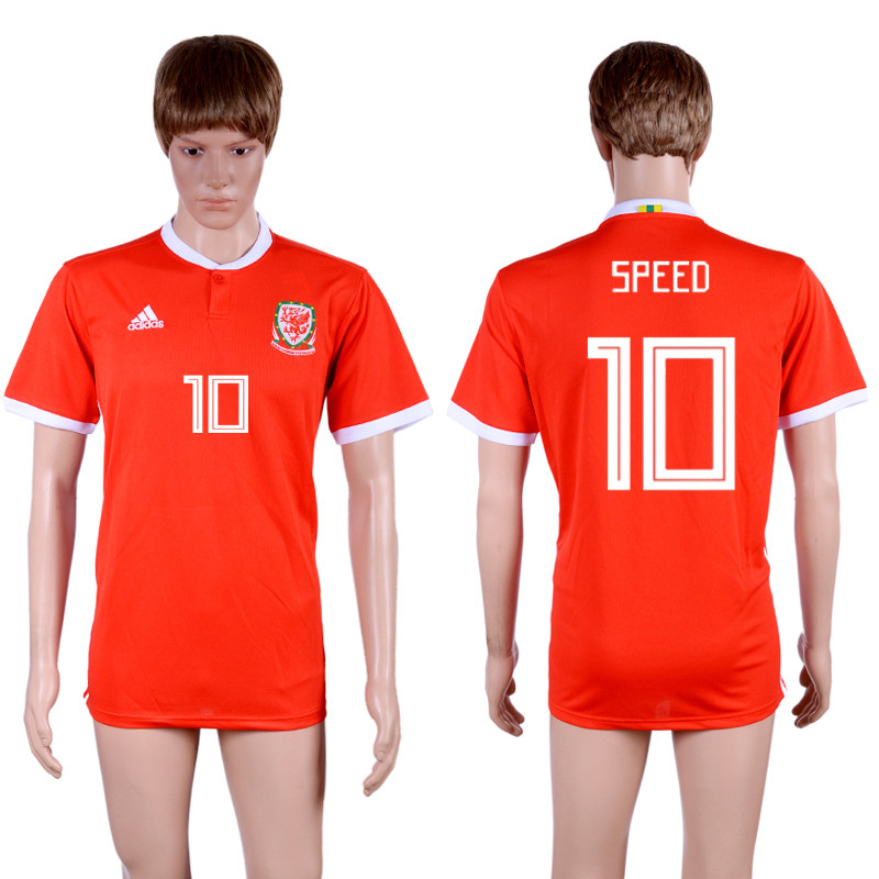2018 19 Wales 10 SPEED Home Thailand Soccer Jersey