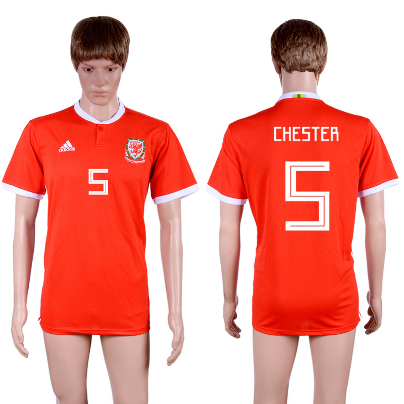2018 19 Wales 5 CHESTER Home Thailand Soccer Jersey