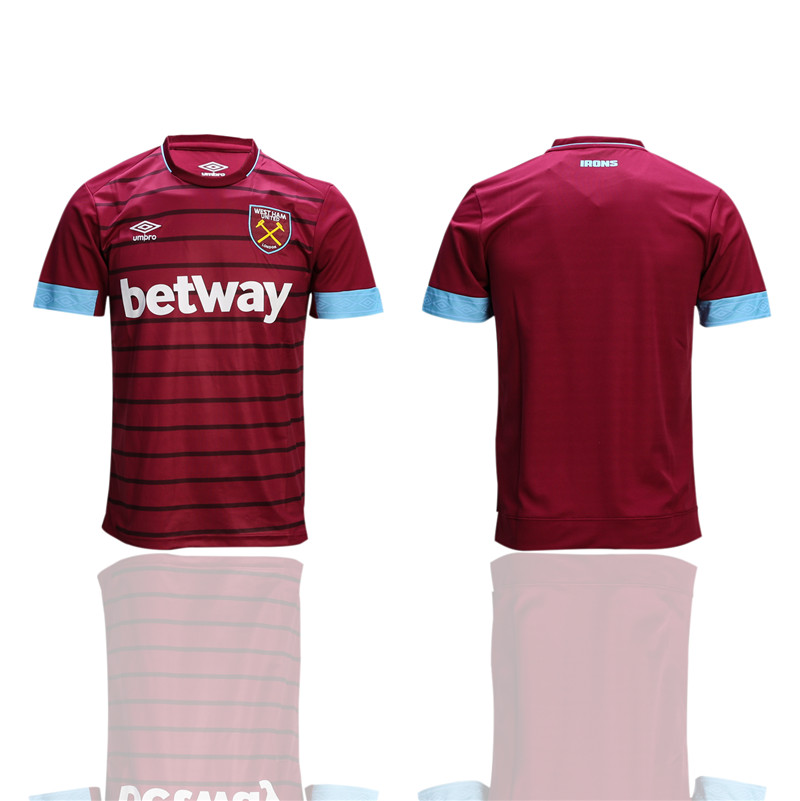 2018 19 West Ham Home Thailand Soccer Jersey