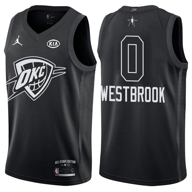 2018 All Star Game jersey #0 Russell Westbrook Black jersey