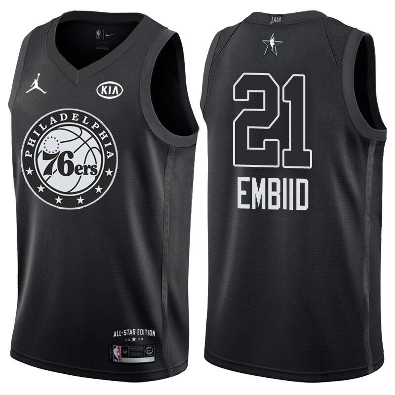 2018 All Star Game jersey #21 Joel Embiid Black jersey
