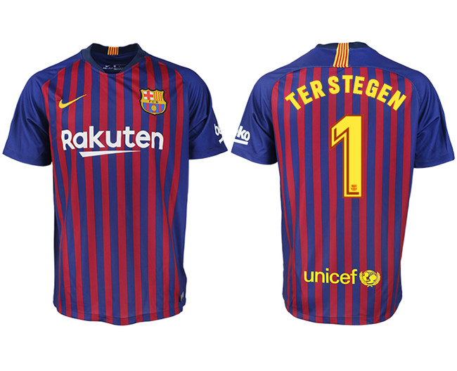 2019 19 Barcelona 1 TERSTEGEN Home Thailand Soccer Jersey