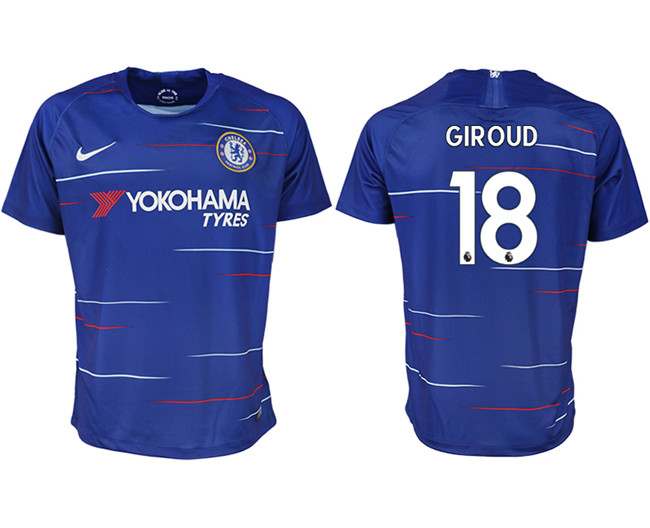 2019 19 Chelsea FC 18 GIROUD Home Thailand Soccer Jersey