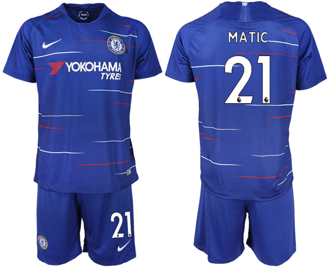 2019 19 Chelsea FC 21 MATIC Home Soccer Jersey