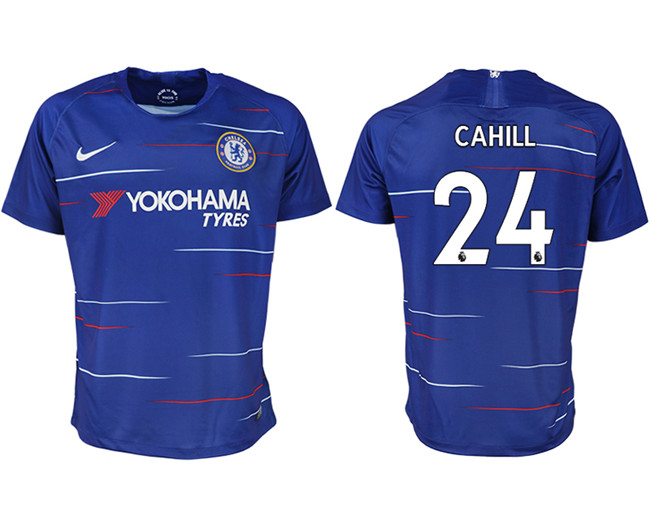 2019 19 Chelsea FC 24 CAHILL Home Thailand Soccer Jersey