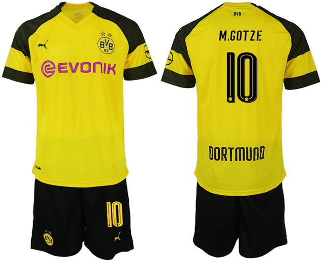 2019 19 Dortmund 10 M.GOTZE Home Soccer Jersey