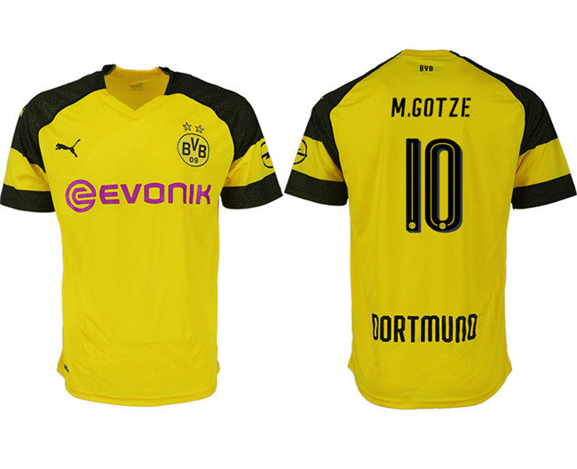 2019 19 Dortmund 10 M.GOTZE Home Thailand Soccer Jersey