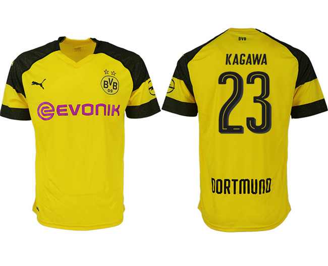 2019 19 Dortmund 23 KAGAWA Home Thailand Soccer Jersey