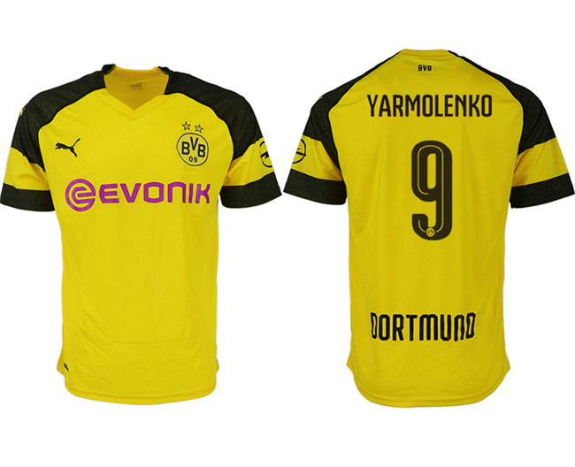 2019 19 Dortmund 9 YARMOLENKO Home Thailand Soccer Jersey