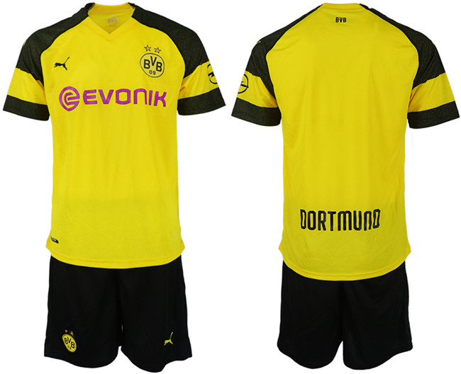 2019 19 Dortmund Home Soccer Jersey