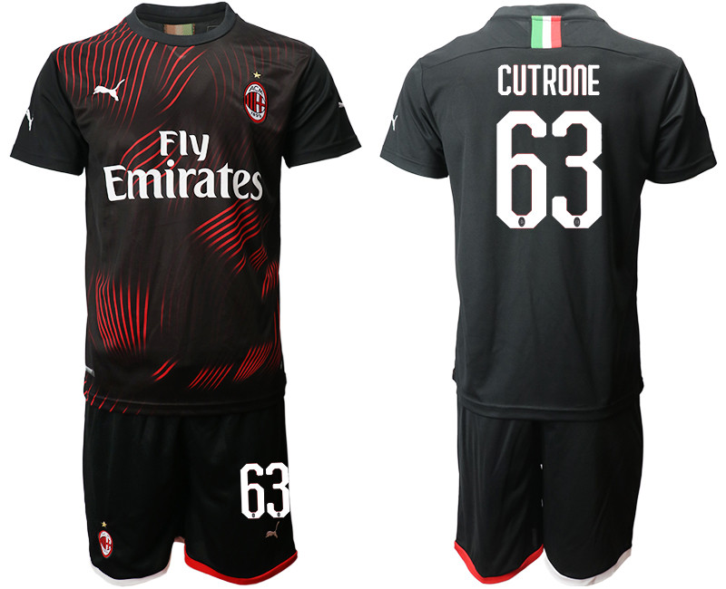 2019 20 AC Milan 63 CUTRONE Third Away Soccer Jersey