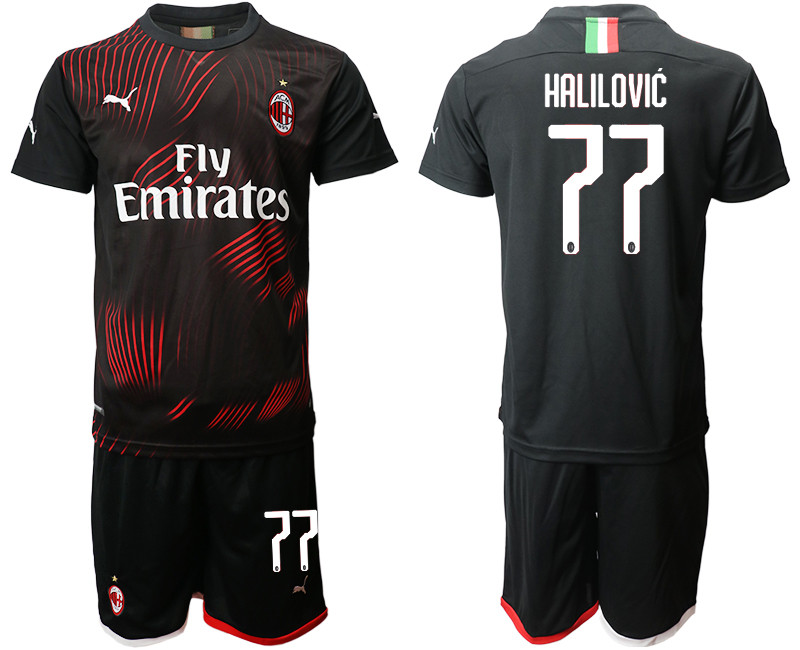 2019 20 AC Milan 77 HALIVOVIC Third Away Soccer Jersey