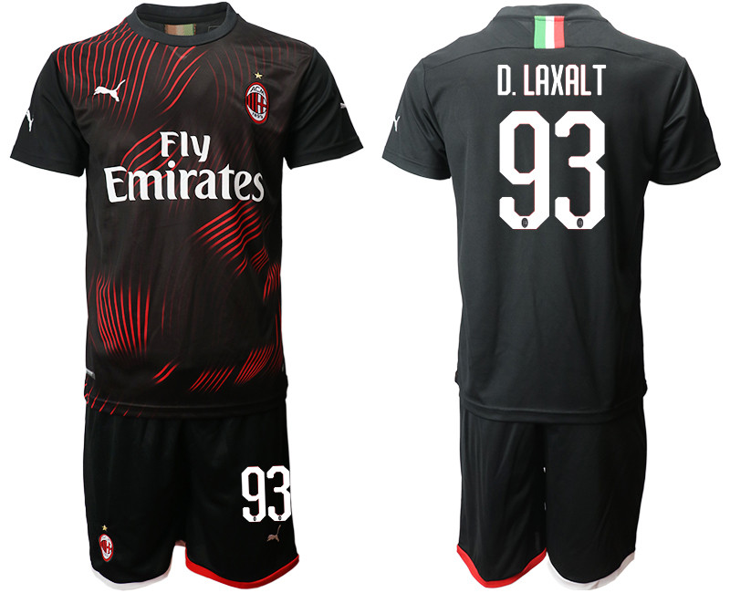 2019 20 AC Milan 93 D.LAXALT Third Away Soccer Jersey