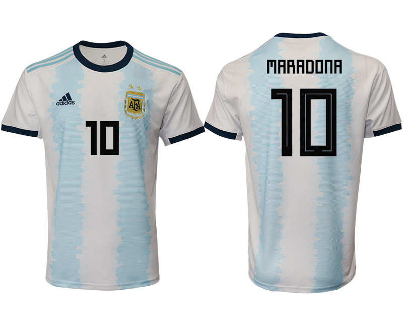 2019 20 Argentina 10 MARADONA Home Thailand Soccer Jersey