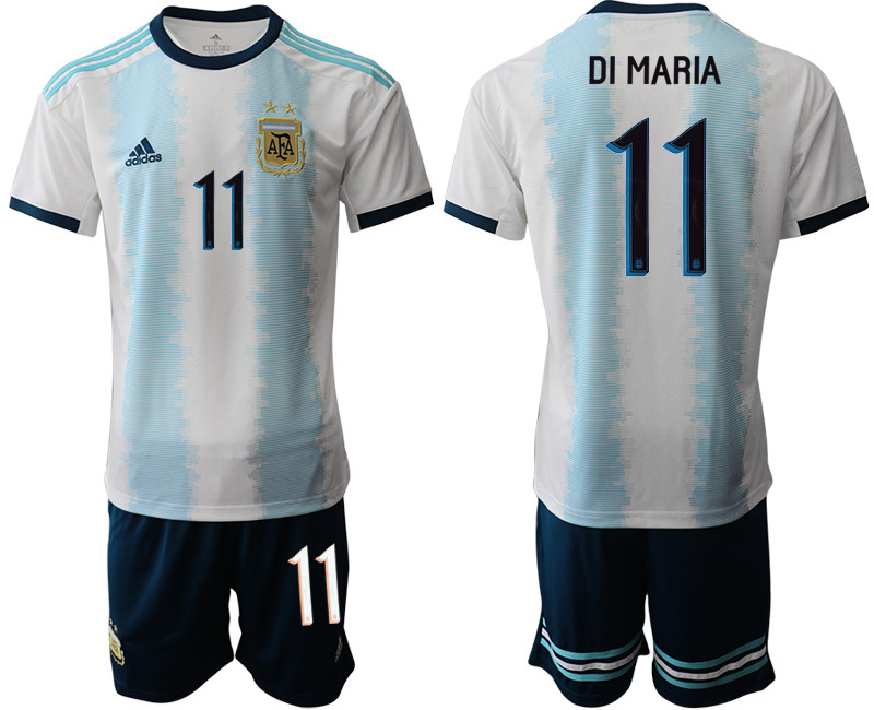2019 20 Argentina 11 DI MARIA Home Soccer Jersey