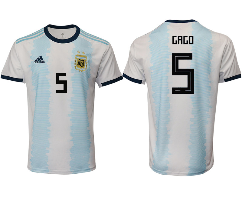 2019 20 Argentina 5 GAGO Home Thailand Soccer Jersey