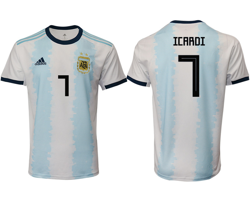 2019 20 Argentina 7 ICARDI Home Thailand Soccer Jersey