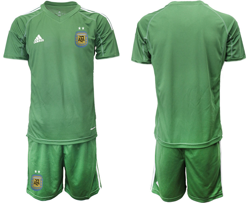 2019 20 Argentina Army Green Goalkeeper Soccer Jersey