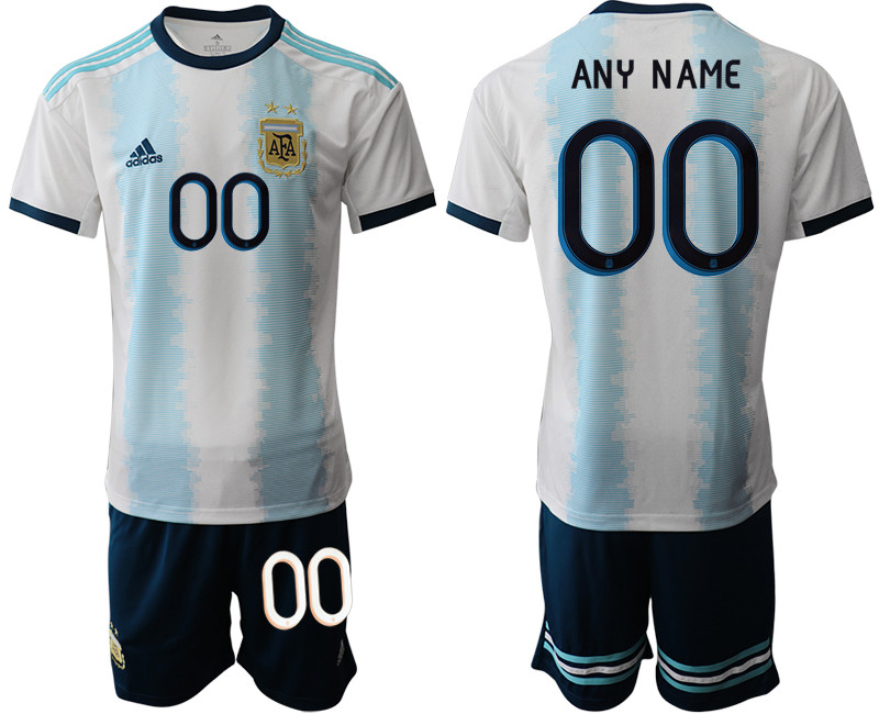 2019 20 Argentina Customized Home Soccer Jersey
