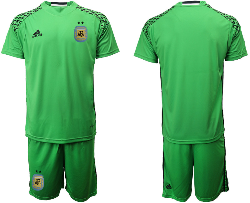 2019 20 Argentina Green Goalkeeper Soccer Jersey