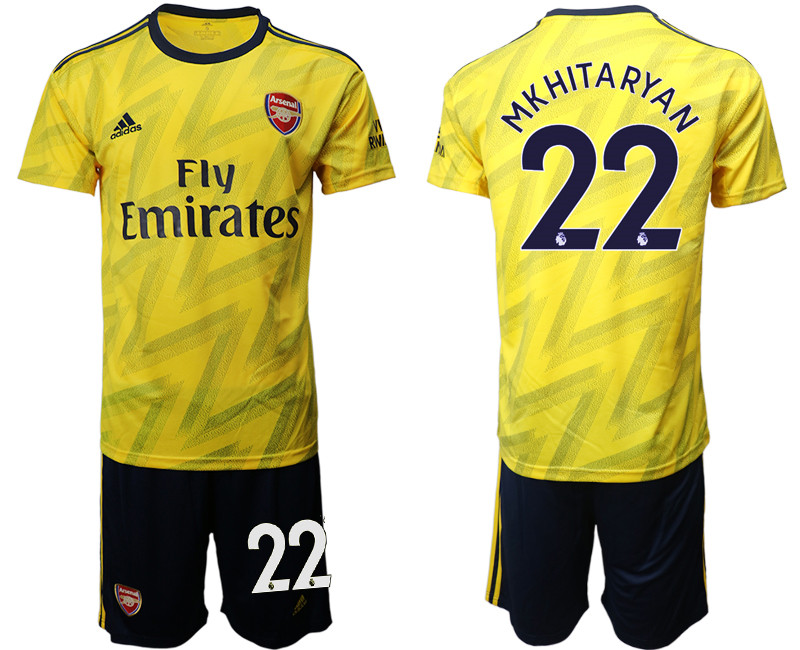 2019 20 Arsenal 22 MKHITARYAN Away Soccer Jersey