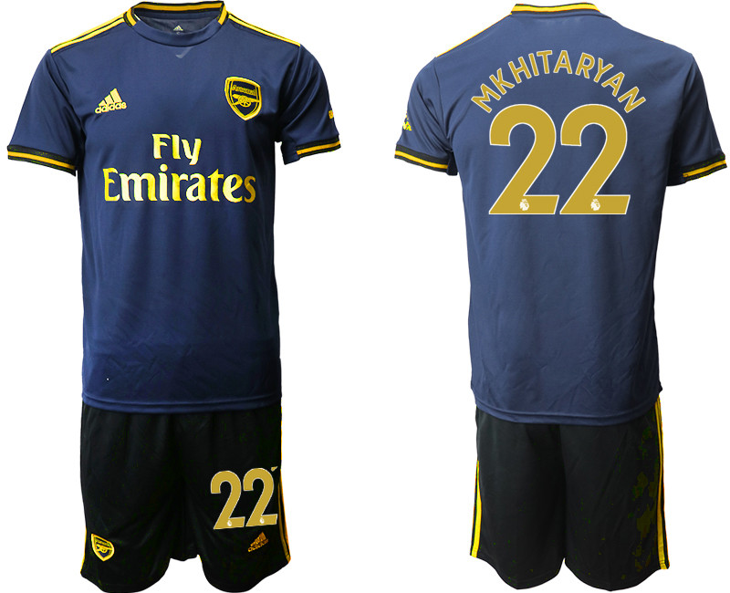 2019 20 Arsenal 22 MKHITARYAN Third Away Soccer Jersey