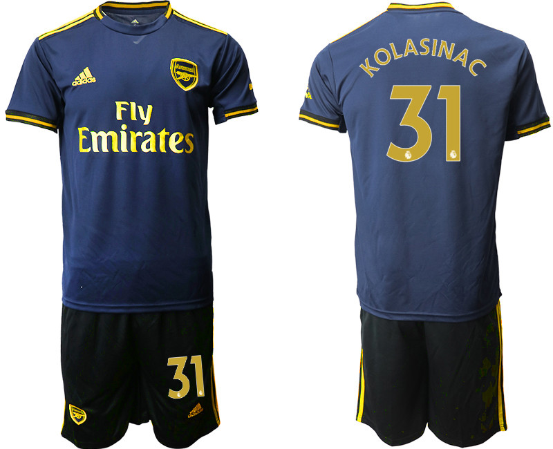 2019 20 Arsenal 31 KOLASINAC Third Away Soccer Jersey